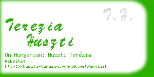 terezia huszti business card