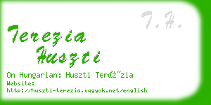 terezia huszti business card